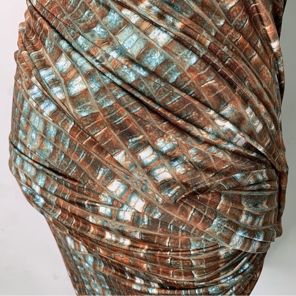 Torn by Ronny Kobo Women's Bodycon One Shoulder Multicolor Bodycon Dress Size XS - Picture 10 of 13